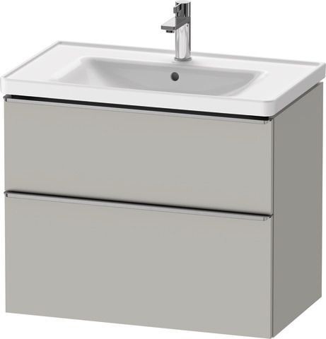 Duravit D-Neo Waschtischunterbau wandhängend Betongrau Matt 784x452x625 mm - DE4355070070000
