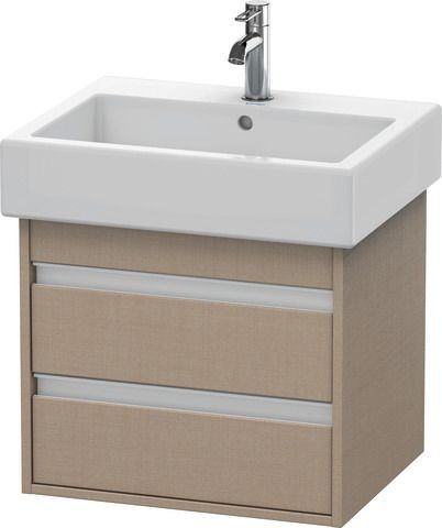Duravit Ketho Waschtischunterbau wandhängend Leinen Matt 550x440x480 mm - KT663607575