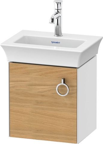 Duravit White Tulip Waschtischunterbau wandhängend Natur Eiche & Weiß Matt & Hochglanz 384x298x410 m