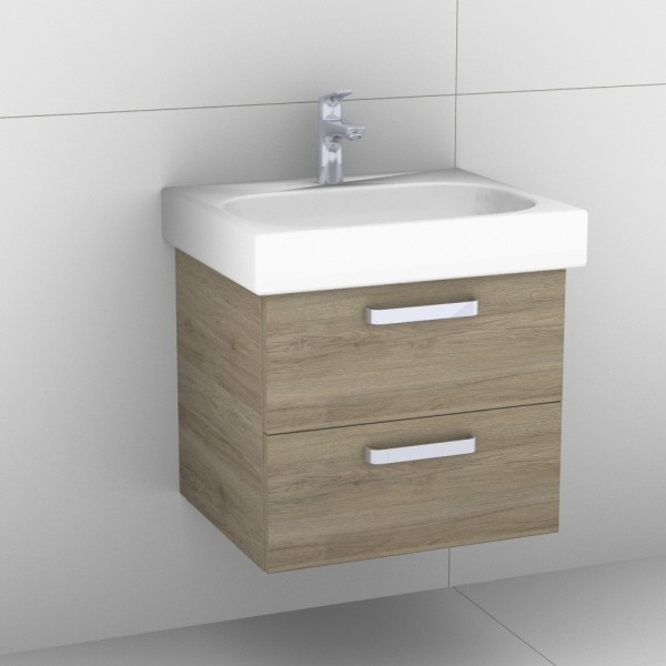 Artiqua 413 Waschtischunterschrank für Citterio 500544 ( ehem. 123560) Sanremo Eiche quer NB, 413-WU