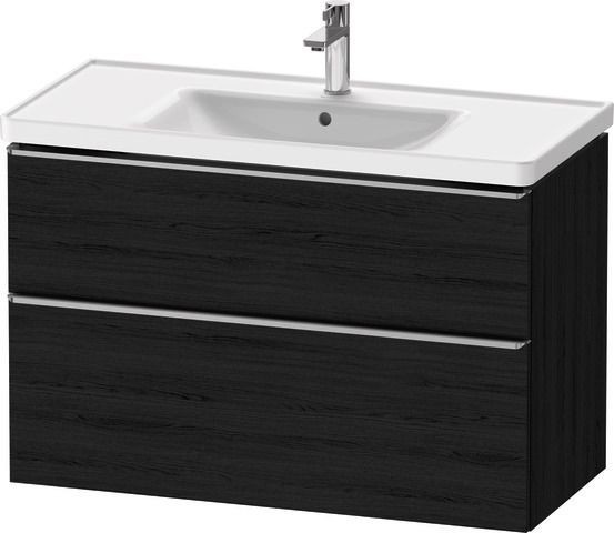 Duravit D-Neo Waschtischunterbau wandhängend Eiche Schwarz Matt 984x452x625 mm - DE4356070160000