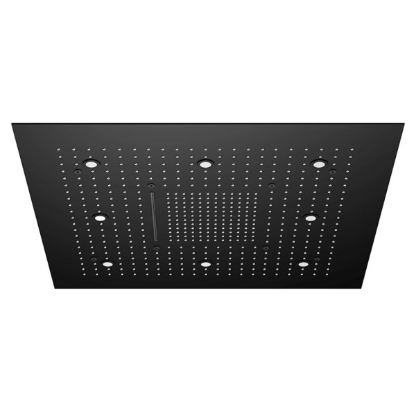 Steinberg Serie 390 Relax Rain Regenpaneel mit LED, 800 x 800 mm, 3-Strahlarten, mit 8 LED Lampen, m