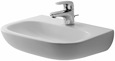 Duravit D-Code Handwaschbecken Weiß Hochglanz 450 mm - 0707450070
