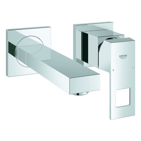 GROHE 2-Loch-WT-Wandbatt. Eurocube 19895 FMS für 23200 Ausladung 170mm chrom