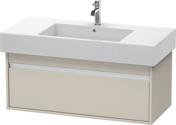Duravit Ketho Waschtischunterbau wandhängend Taupe Matt 1000x455x410 mm - KT669109191