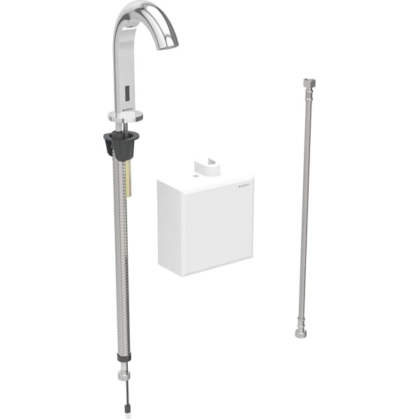 Geberit Waschtischarmatur Piave, Standmontage mit AP-Funktionseinh. Batt. o. Mischer, 116163211