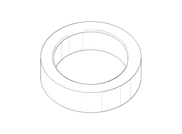 Dornbracht Ring für Kneippgarnitur Ersatzteile 092810116 schwarz