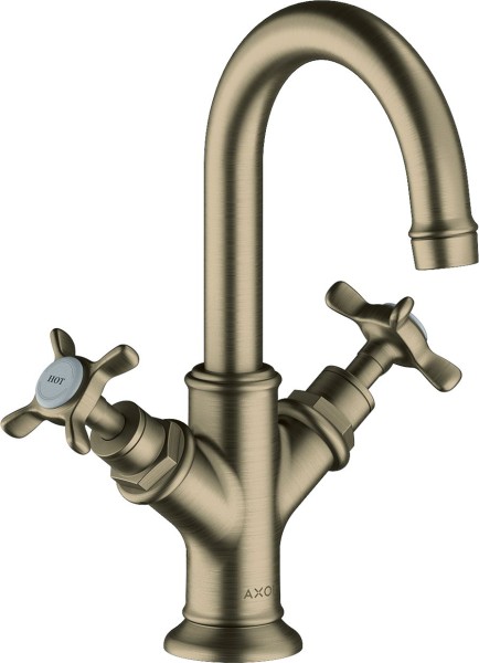 Hansgrohe Zweigriff Waschtischarmatur Axor Montreux für HWB brushed nickel, 16505820