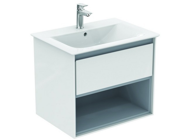 Ideal Standard Ersatzteil Schubladenfront CONNECT AIR, f. WTU 600mm, Pinie u. Braun matt, EF671UK EF671UK