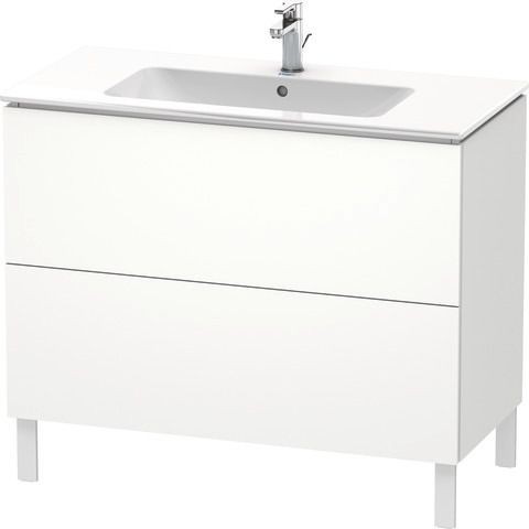 Duravit L-Cube Waschtischunterbau bodenstehend Weiß Supermatt 1020x481x704 mm - LC662708484