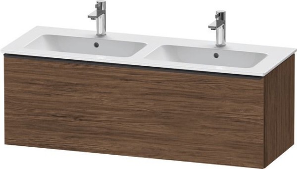 Duravit D-Neo Waschtischunterbau wandhängend Nussbaum dunkel Matt 1280x462x440 mm - DE42650BD210000