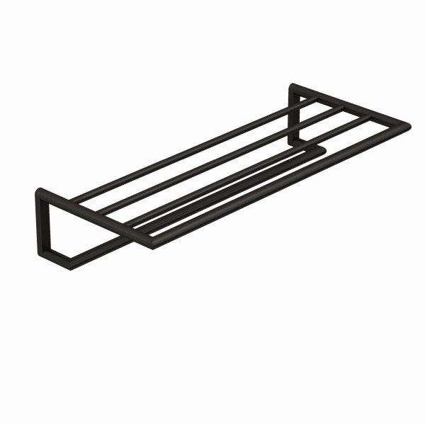 Kludi VELA R Handtuchablage mit Badetuchhalter Brushed Gunmetal, 58989N2