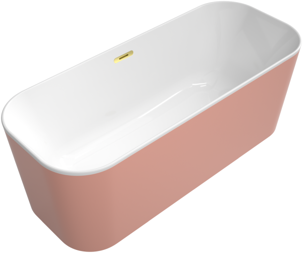 Villeroy & Boch Badewanne Finion Wasserzulauf Gold White Alpin, 177FIN7N3BCV401