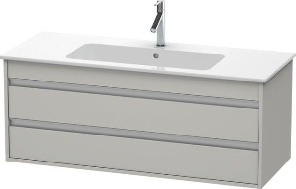 Duravit Ketho Waschtischunterbau wandhängend Betongrau Matt 1200x475x480 mm - KT643100707
