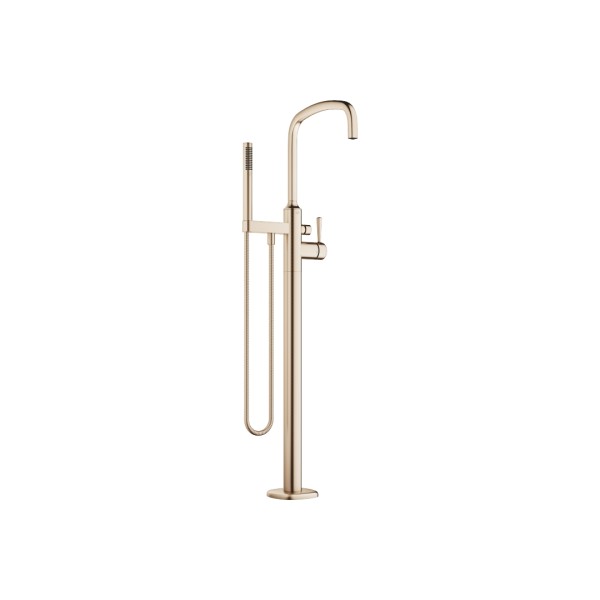 Dornbracht Wannen-Einhandbatterie mit Standrohr COYA 25863404 Champagne gebürstet (22kt Gold),258634