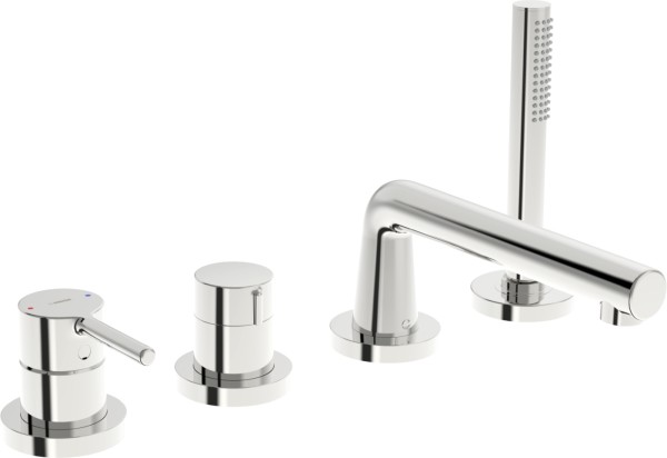 Hansa Wannenarmatur Unterputz HANSAVANTIS Style 5471 Ros. rund 1-strahlig Ausld.