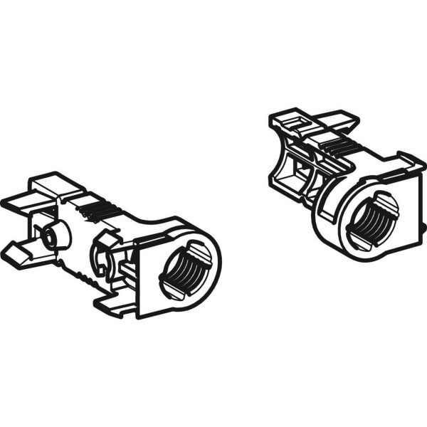 Geberit Set Halter für Fertigbauset verschraubbar f. Wandablauf f. DU(2 St.), 244295001