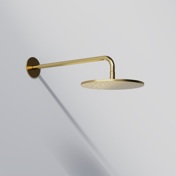 Steinberg Brausearm - Wandmontage 450mm, mit verstärkter Wandhalterung zu 100 1686 BG, brushed gold,
