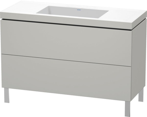 Duravit L-Cube c-bonded Set bodenstehend Betongrau Matt 1200x480x698 mm - LC6939N0707