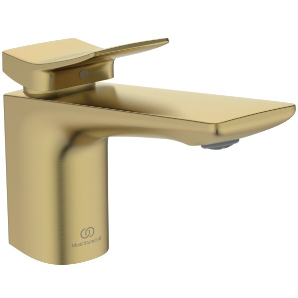 Ideal Standard Waschtischarmatur Conca Ausladung 140mm o.Ablaufgarnitur Brushed Gold, BD457A2
