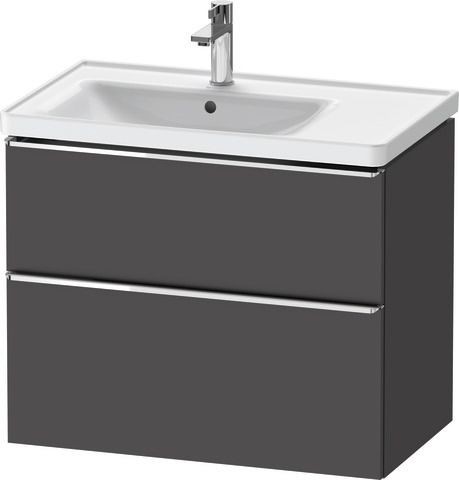 Duravit D-Neo Waschtischunterbau wandhängend Graphit Matt 784x452x625 mm - DE4357010490000