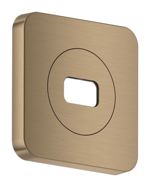 Hansgrohe AXOR ShowerSphere Rosette 120/120 softsquare, Brushed Bronze, 39769140