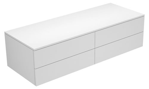 Keuco Sideboard Edition 400 31766, 4 Ausz., cashm./Glas cashm. klar, 31766180000