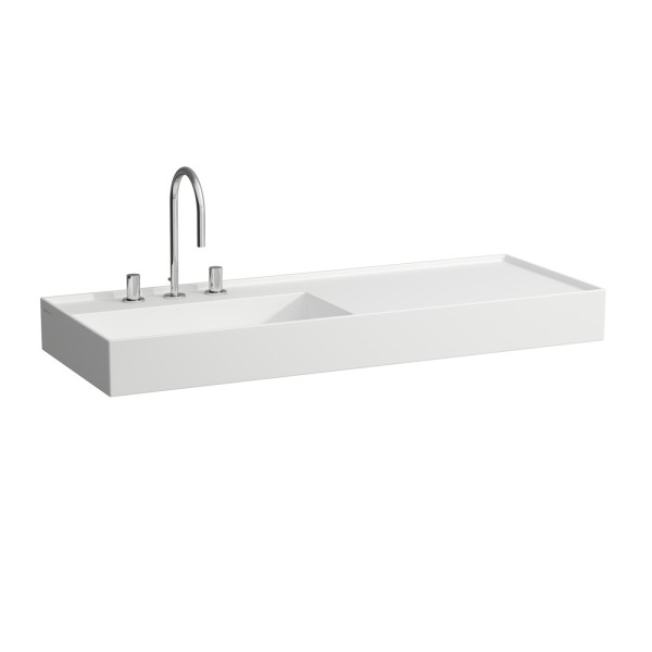 LAUFEN Waschtisch Kartell · LAUFEN 1200x460, weiß matt, Ablage rechts, 81333.2, 8133327571121