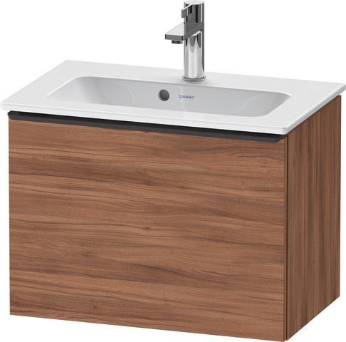 Duravit D-Neo Waschtischunterbau wandhängend Nussbaum Matt 610x372x440 mm - DE42680BD790000