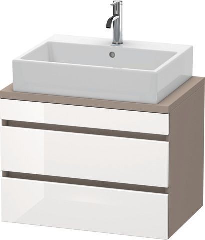 Duravit DuraStyle Konsolenwaschtischunterbau wandhängend Weiß & Basalt Hochglanz & Matt 700x478x512
