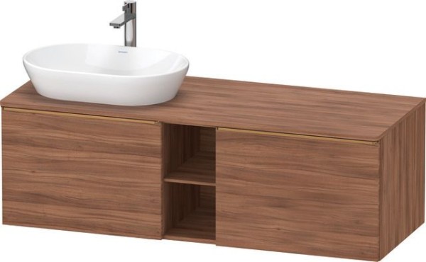Duravit D-Neo Konsolenwaschtischunterbau wandhängend Nussbaum Matt 1400x550x459 mm - DE4950L04790000