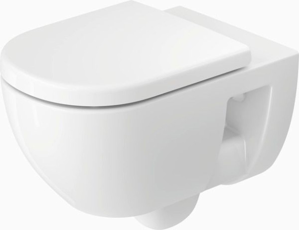Duravit D-Code Wand-WC Tiefspüler 570mm, spülrandlos weiss
