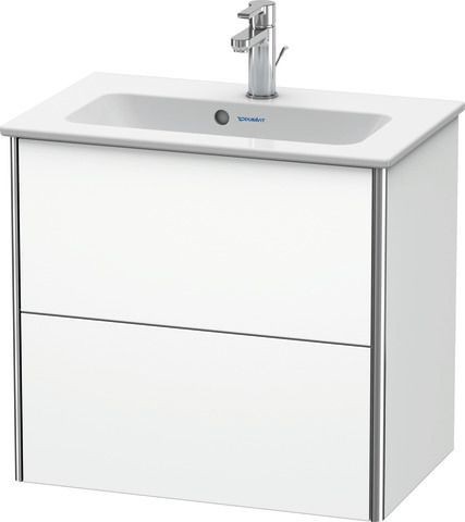 Duravit XSquare Waschtischunterbau wandhängend Weiß Supermatt 610x388x560 mm - XS416508484