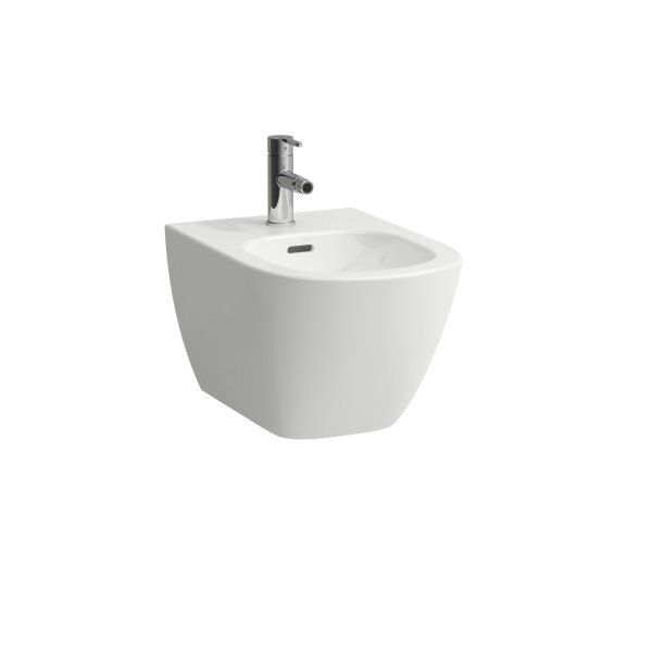 LAUFEN Wandbidet LUA 520x360 1 Hl. m.Ül. o. seitl. Loch f. Wasserans weiß matt, H8300817573021