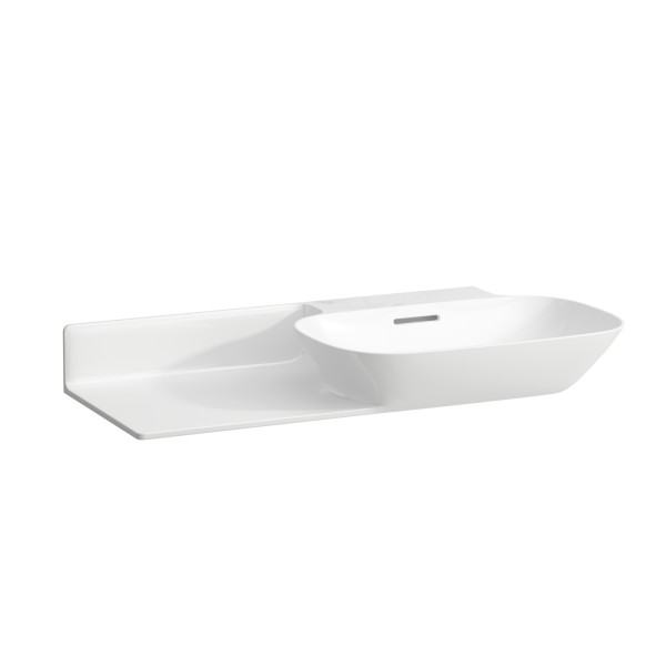 LAUFEN Möbel-Waschtisch INO o.HL m.ÜL Ablage li 900x450 weiß matt, H8133017571091