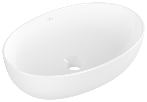 Villeroy & Boch Aufsatzwaschbecken Artis 480x325mm Oval ohne Überlauf Weiss Alpin