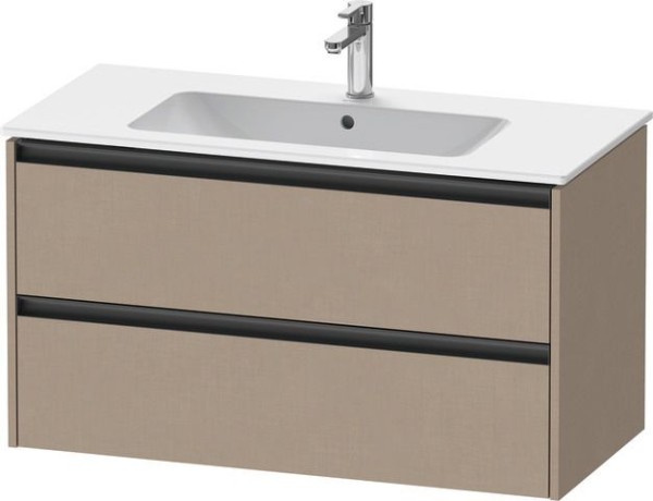 Duravit Ketho.2 Waschtischunterbau wandhängend Leinen Matt 1010x480x550 mm - K25264075750000
