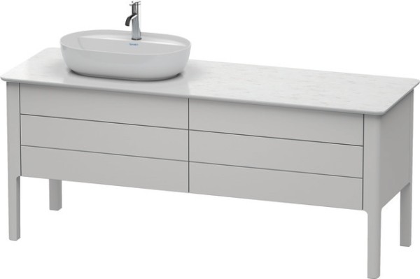 Duravit Luv Konsolenwaschtischunterbau bodenstehend Nordic Weiß Seidenmatt 1733x570x743 mm - LU9568L