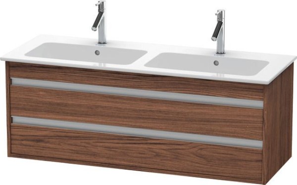 Duravit Ketho Waschtischunterbau wandhängend Nussbaum dunkel Matt 1270x475x480 mm - KT643202121