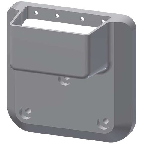 KWC Aquarotter Wandhalter f. Höhenverstellung, weiß, 2000104975, 2000104975