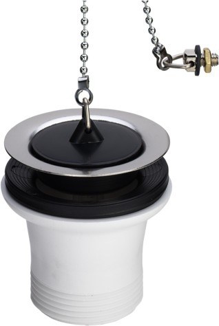 Viega Ablaufventil 7622.51 in G1 1/2 x 70mm Kunststoff weiss