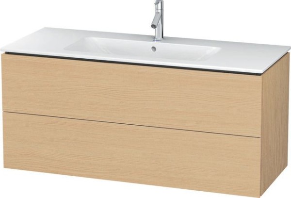 Duravit L-Cube Waschtischunterbau wandhängend Natur Eiche Matt 1220x481x550 mm - LC624303030