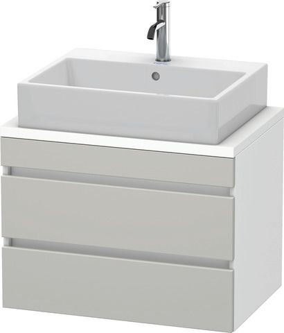 Duravit DuraStyle Konsolenwaschtischunterbau wandhängend Betongrau & Weiß Matt 700x478x512 mm - DS53