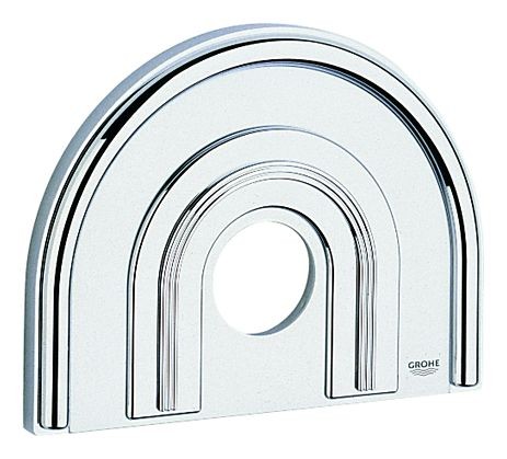 Grohe Rosette Chiara 47459 B:235 H:181 f.EHM Fertigset Brause chrom/mattchrom, 47459IP0