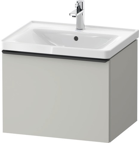 Duravit D-Neo Waschtischunterbau wandhängend Betongrau Matt 584x452x440 mm - DE42490BD070000