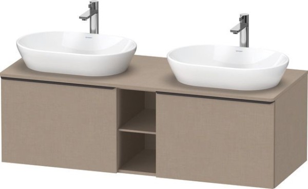 Duravit D-Neo Konsolenwaschtischunterbau wandhängend Leinen Matt 1400x550x459 mm - DE4950BBD750000