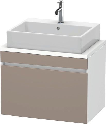 Duravit DuraStyle Konsolenwaschtischunterbau wandhängend Basalt & Weiß Matt 700x478x512 mm - DS53010