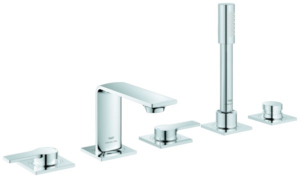 GROHE 5-Loch Wannen-Kombination Allure 25221_1 Hebelgriffe chrom, 25221001