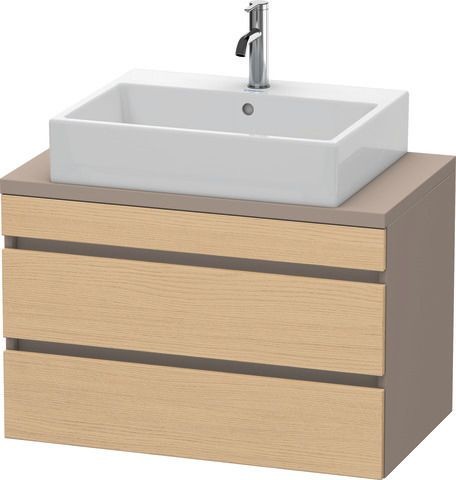 Duravit DuraStyle Konsolenwaschtischunterbau wandhängend Natur Eiche & Basalt Matt 800x478x512 mm -