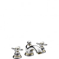 Hansgrohe 3-Loch Hansgrohe 3-Loch Waschtischarmatur Axor Carlton chrom mit Kreuzgriffen, 17133000